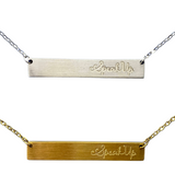 Speak Up Bar Necklace